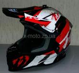  Шлем GEON 633 MX Fox Кросс Red/Black 