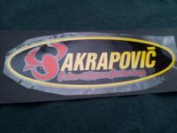 Наклейка на трубу Akrapovic на металлизированной основе